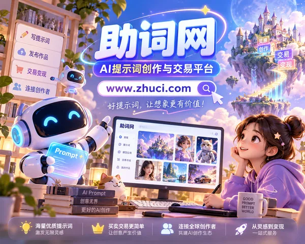 AI提示词网站免费，助词网免费词直接跑模型